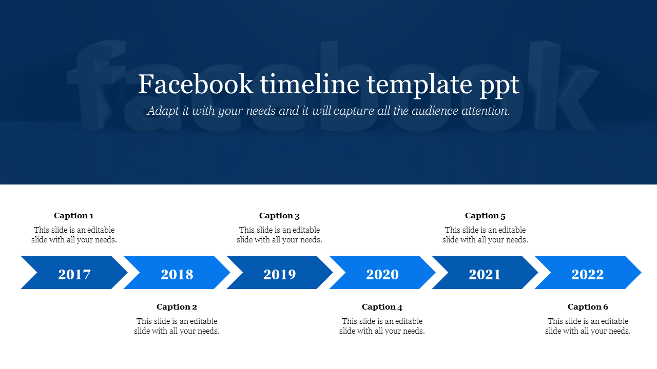 Free - Facebook Timeline Template PowerPoint and Google Slides